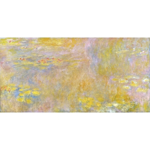 Wall art print and canvas. Claude Monet, Waterlilies (Yellow Nirvana)