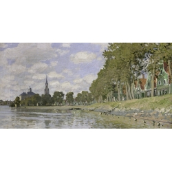 Quadro, stampa su tela. Claude Monet, Zaandam, Olanda (dettaglio)