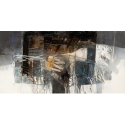 Cuadro abstracto moderno en canvas. Censini, El valle con reflejos