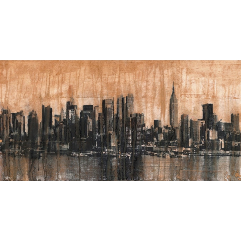 Tableau sur toile. Dario Moschetta, NYC Skyline 1