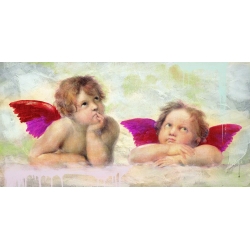 Wall art print and canvas. Eric Chestier, Raphael's Putti 2.0