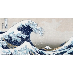 Cuadros japoneses. Hokusai, La gran ola de Kanagawa (detalle)