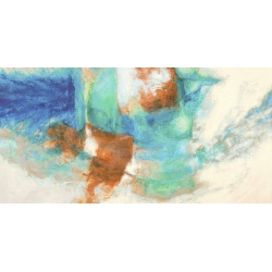 Cuadro abstracto azul en canvas. Jean-Luc Demos, Universe