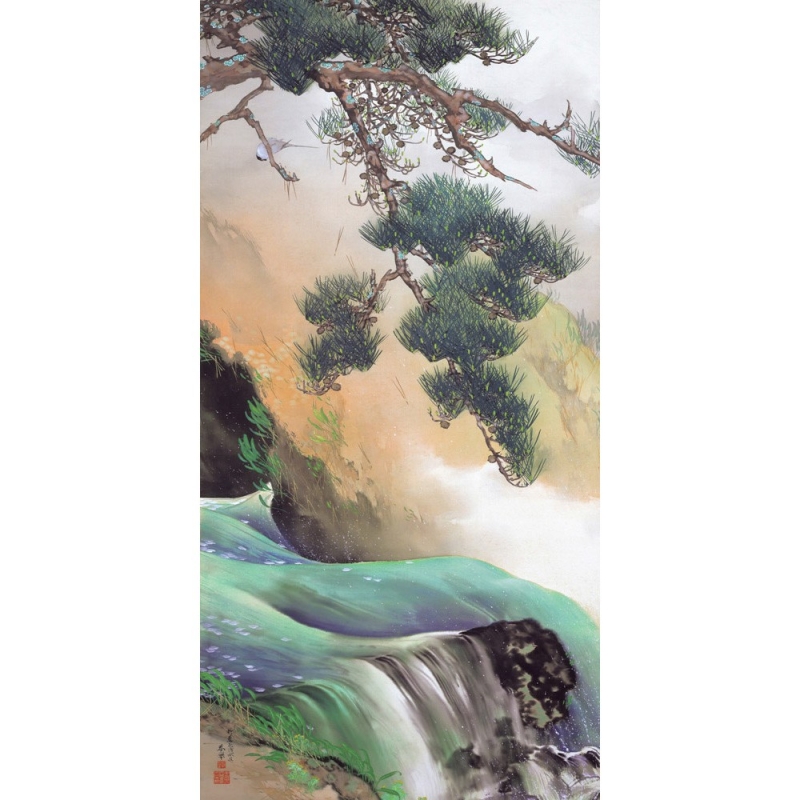 Wall art print and canvas. Shunkyo Yamamoto, Spring of Mountain