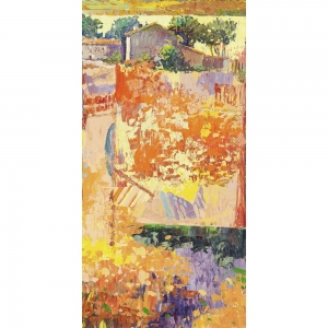 Cuadros de paisajes de campo en canvas. Florio, Color del campo III