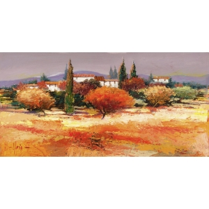 Leinwandbilder Landschaft. Luigi Florio, Sonnige Hügel