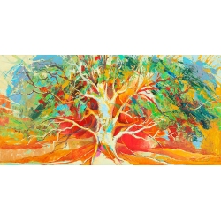 Leinwandbilder mit Bäume. Luigi Florio, Farbiger Baum