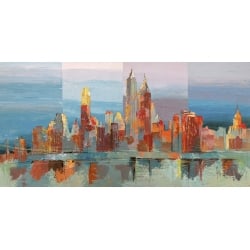 Cuadros New York en canvas. Florio, New York abstracta