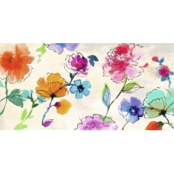 Cuadros de flores modernos en canvas. Michelle Clair, Waterflowers