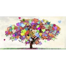 Wall art print and canvas. Malìa Rodrigues, Tree of Love
