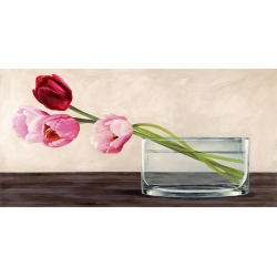 Wall art print and canvas. Shin Mills, Modern composition, Tulips