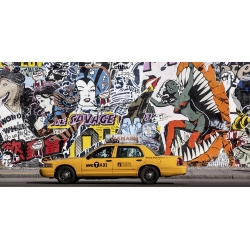 Cuadro en canvas, poster New York. Setboun, Taxi y graffiti wall en Soho