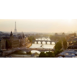 Leinwandbilder. Michel Setboun, Brücken über die Seine, Paris