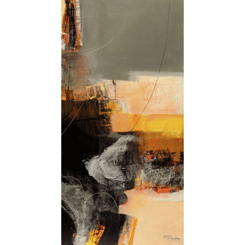 Cuadro abstracto moderno en canvas. Piovan, Nuevos encuentros III