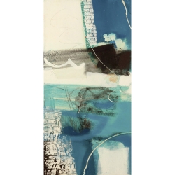 Abstrakte Leinwandbilder in Blau. Maurizio Piovan, A Journey I
