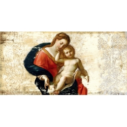 Wall art print and canvas. Simon Roux, Madonna and Child (after Procaccini)