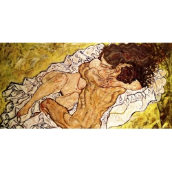 Cuadro en canvas. Egon Schiele, El abrazo (Amantes)