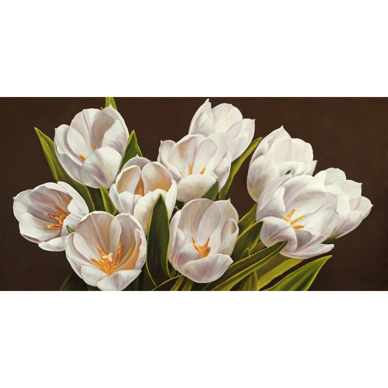 Quadro, stampa su tela. Serena Biffi, Bouquet di tulipani