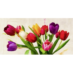 Cuadros tulipanes en canvas. Teo Rizzardi, Bouquet d'Eté
