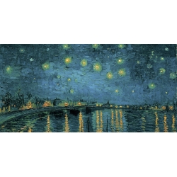 Wall art print and canvas. Vincent van Gogh, The Starry Night (detail)
