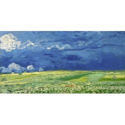 Cuadro en canvas. Van Gogh, Campos de trigo bajo nubes tormentosas