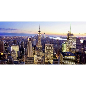 Wall art print and canvas. Ratsenskiy, Aerial view of Manhattan, New York