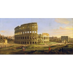Cuadro en canvas. Gaspar Van Wittel, Vista del Coliseo