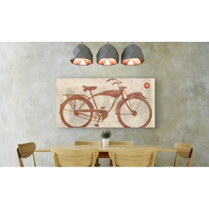 Cuadro pop vintage en canvas. Skip Teller, Vintage Bike
