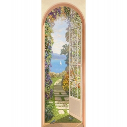 Wall art print and canvas. Andrea Del Missier, Lakeside Garden