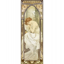 Wall art print and canvas. Alphonse Mucha, Times of the Day: Nightly