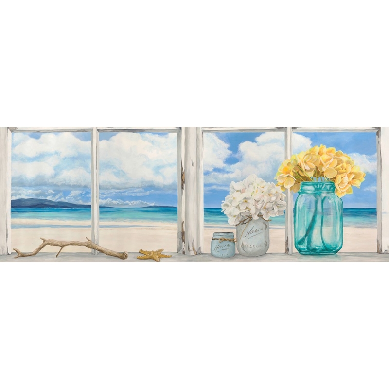 Wall art print and canvas. Remy Dellal, Atlantic window by the sea (detail)