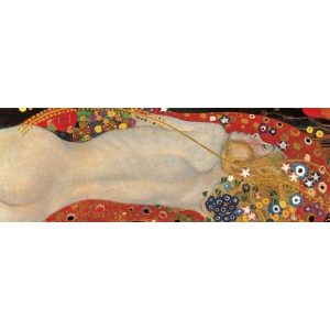 Wall art print and canvas. Gustav Klimt, Sea Serpents I (detail)