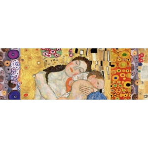 Wall art print and canvas. Gustav Klimt, Klimt Patterns – Deco Panel (Death and Life)