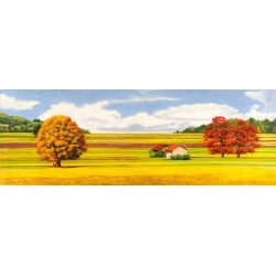Tableau sur toile. Angelo Masera, Campagne