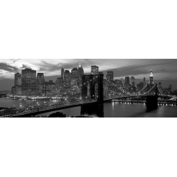 Cuadro en canvas, poster New York. Brooklyn Bridge y Skyline