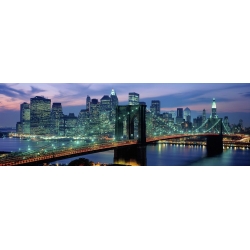 Tableau sur toile. Pont de Brooklyn et skyline de New York