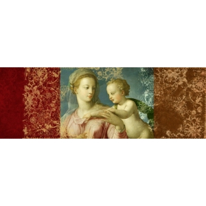 Quadro, stampa su tela. Simon Roux, Vergine Maria (da Bronzino)