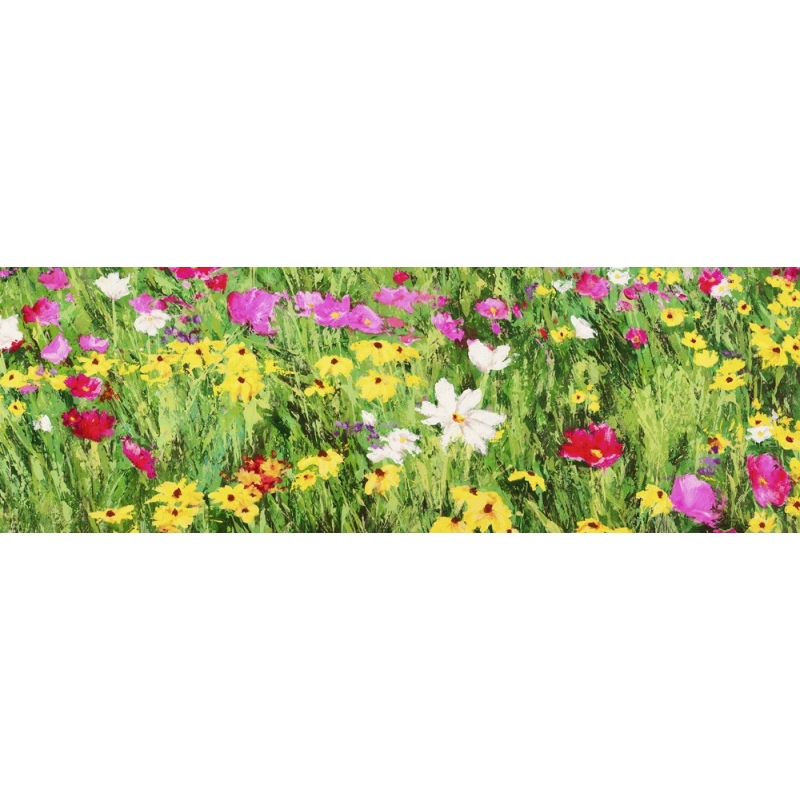 Tableau fleur sur toile. Silvia Mei, Field of Flowers (détail)
