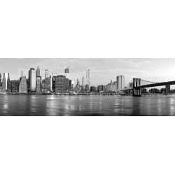 Cuadro en canvas, poster New York. Manhattan y Brooklyn Bridge