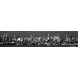 Quadro, stampa su tela. Berenholtz, Manhattan Skyline at Dusk, New York