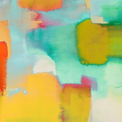 Cuadro abstracto moderno en canvas. Rivieri, Colors of Nature (detalle II)