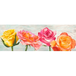 Leinwanddruck mit modernen Blumen. Jenny Thomlinson, Funky Roses