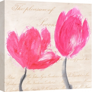 Tableau floral sur toile. Muriel Phelipau, Classic Tulips I