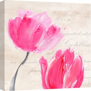 Tableau floral sur toile. Muriel Phelipau, Classic Tulips II