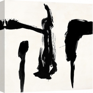 Schwarz und weisse abstrakte leinwandbilder. Peter Winkel, Gestures II