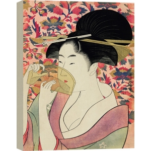 Quadro, stampa su tela. Utamaro Kitagawa, Cortigiana