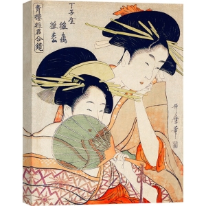 Quadro, stampa su tela. Utamaro Kitagawa, Cortigiane