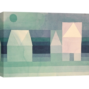 Wall art print and canvas. Paul Klee, Three Houses