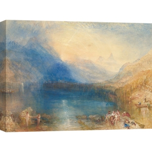 Wall art print and canvas. William Turner, The Lake of Zug