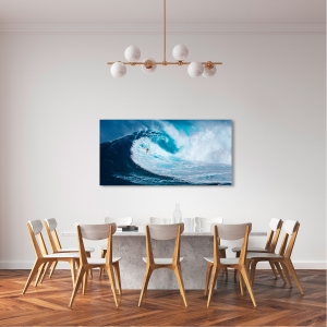 Tableau sur toile. Surfer sur la vague, Tasmanie (détail)